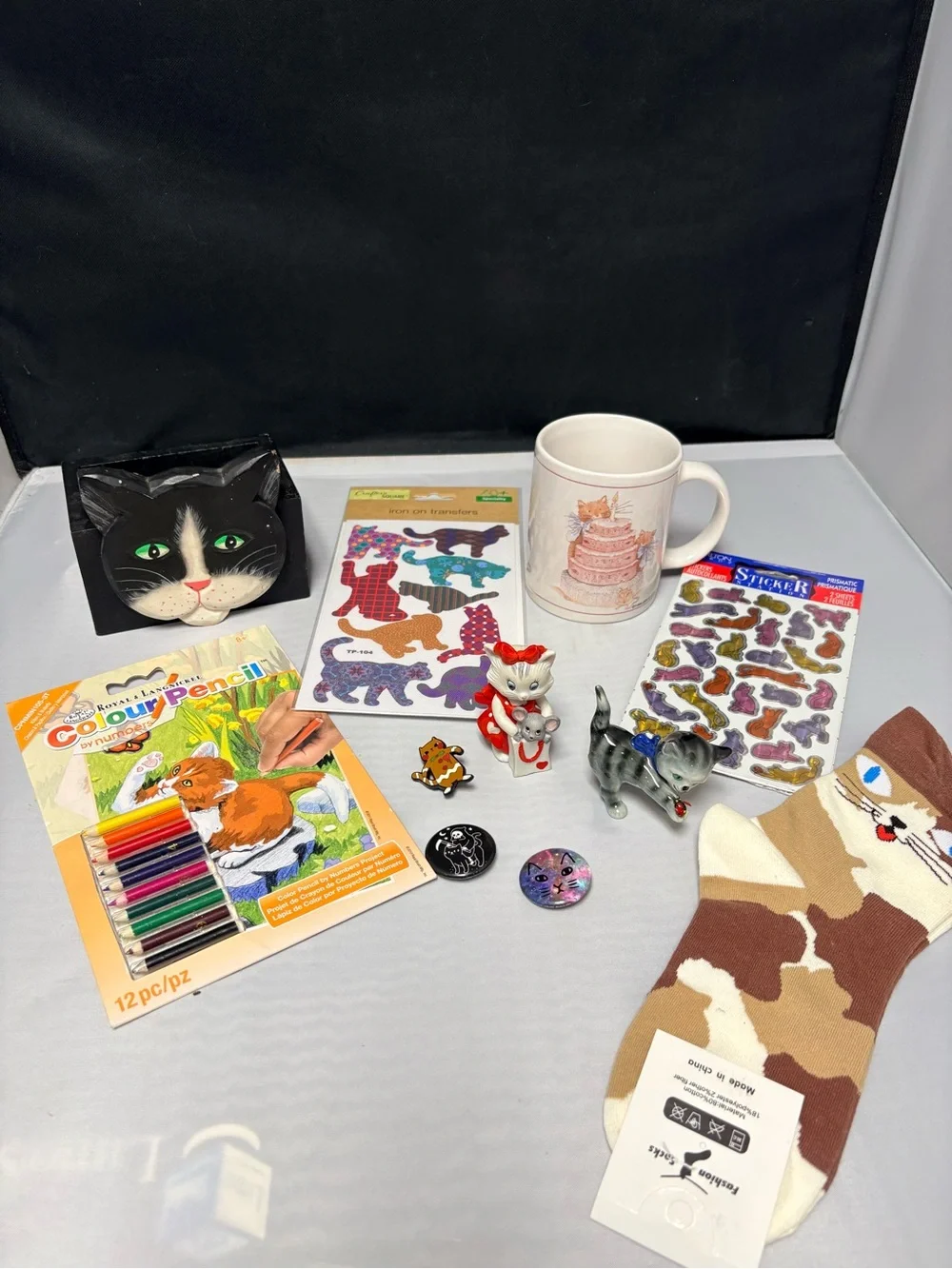 Charming Vintage & Collectibles Cat Lover's Lot 11 Pieces Total W German Lefton